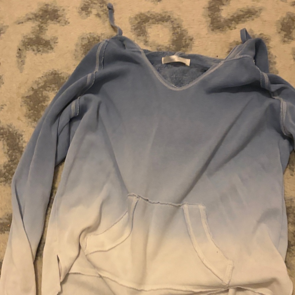 Women's quiet storm Blue Ombre Top